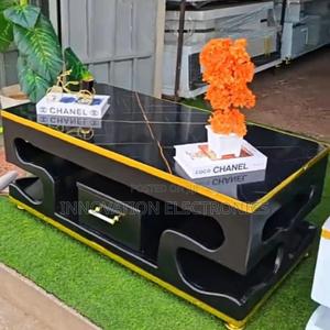 Executive White Coffee Table With Marble - main view