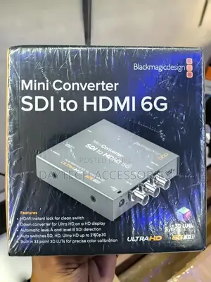 This Is a Blackmagic Design Mini Converter Sdi to Hdmi 6g.