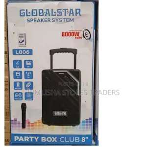 Globalstar Portable Club 8 Inches Trolley Portable Speaker