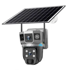 Smart Home Camera With Triple Lens Comes With Two Solar Panels