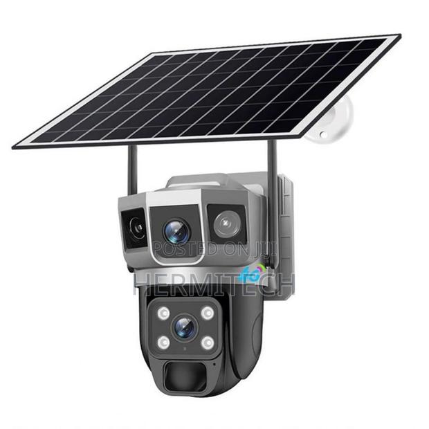 Smart Home Camera With Triple Lens Comes With Two Solar Panels - thumbnail 2
