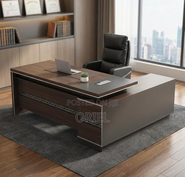 Modern L-Shaped Office Desk : Executive Desk 1.6 Metres - thumbnail 5