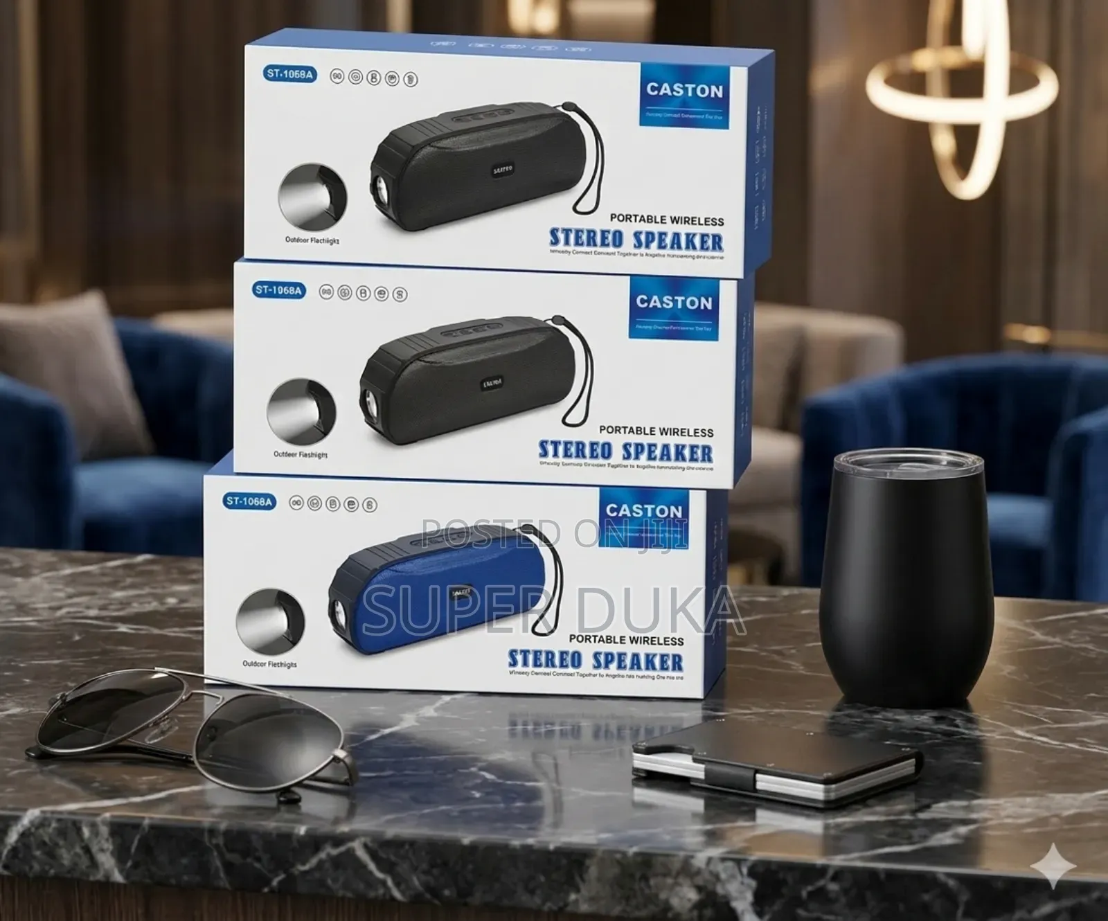 Caston St-1068a Portable Wireless Stereo Speaker.