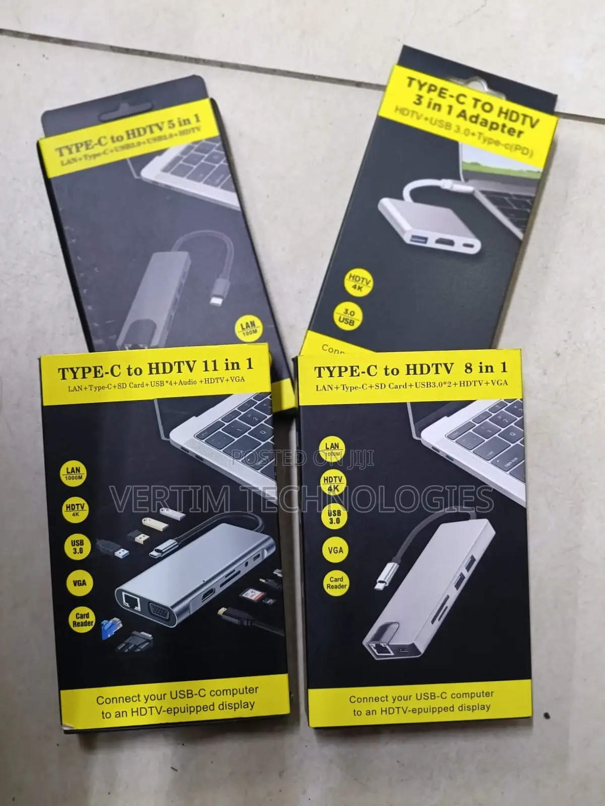 Typec Hub to HDTV 11in 1usb Hub Charging Adapter