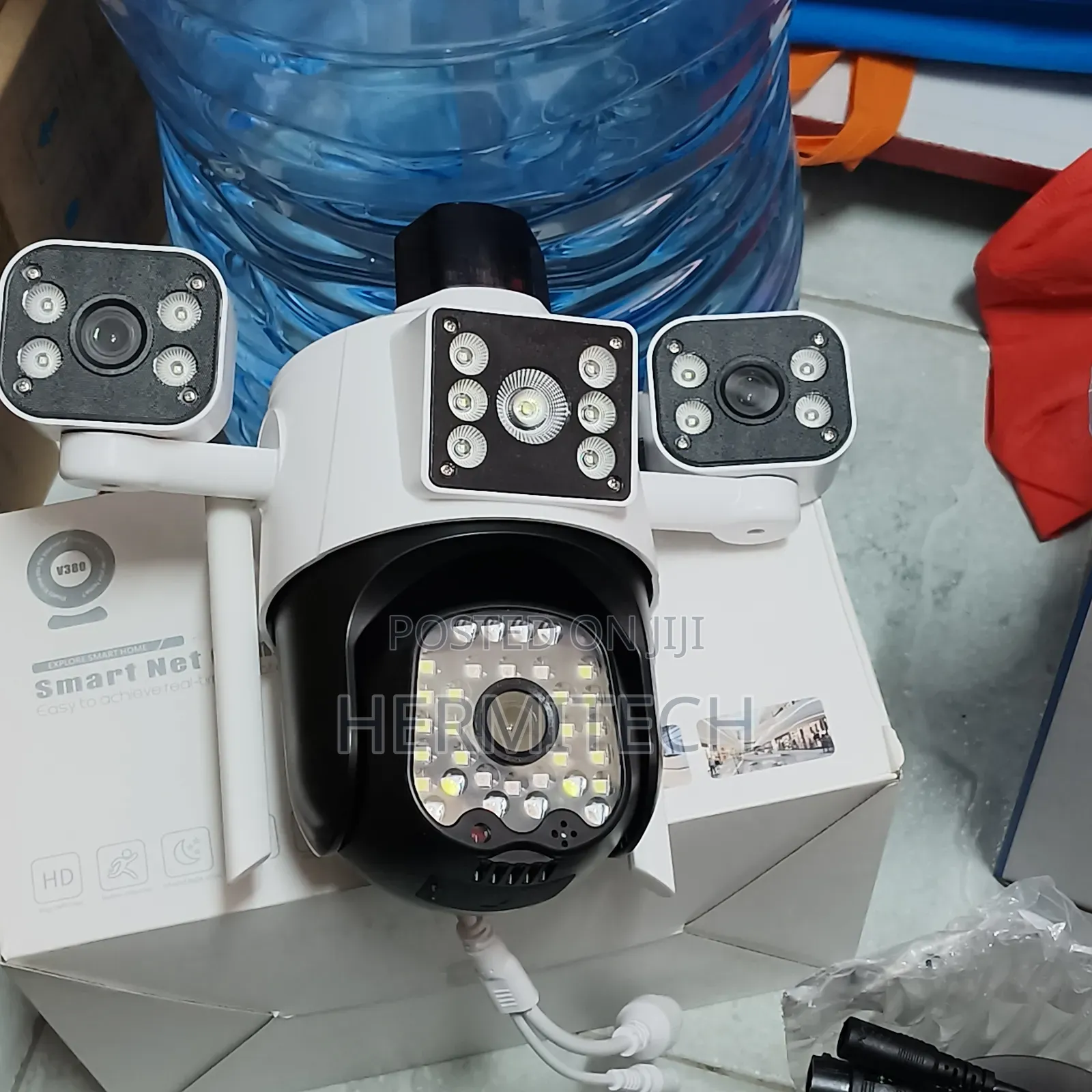 Outdoor Smart Security Camera With Triple Lens Available