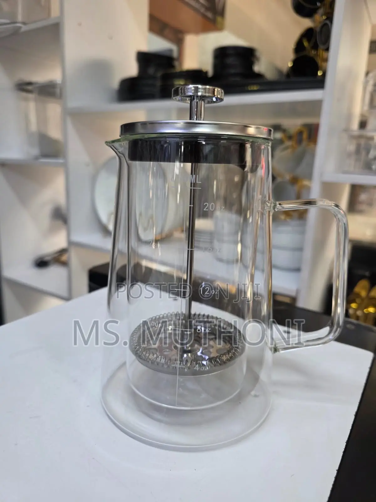 *Double Walled Borosilicate French Press Coffee Maker*