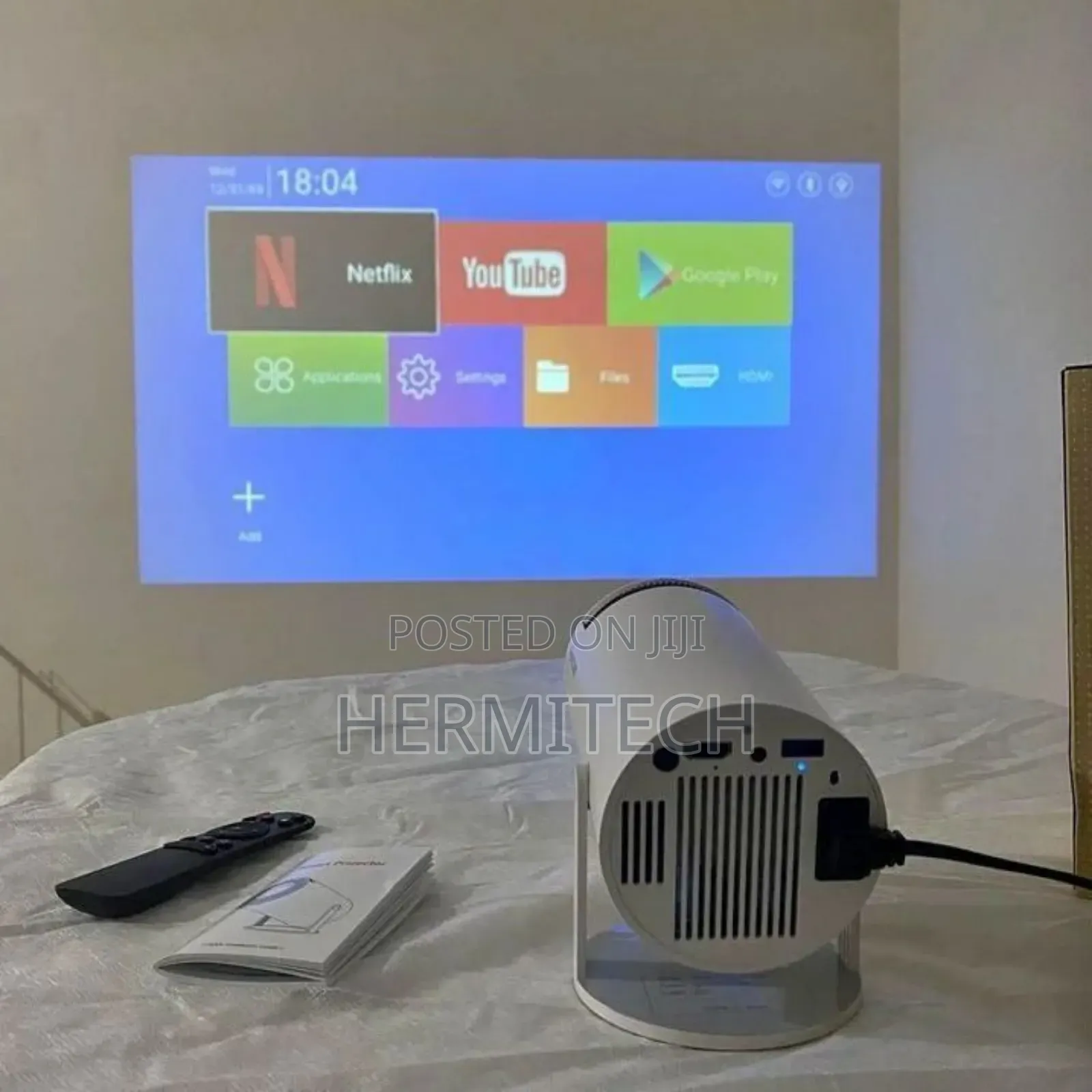 High Resolution Projector With a Display Size of 130 Inches Available