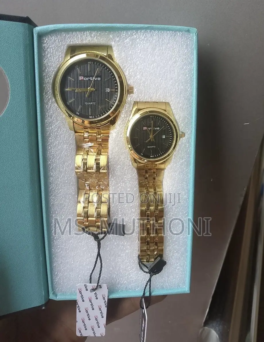Stainless Steel Nonfade Couple Watch Sets