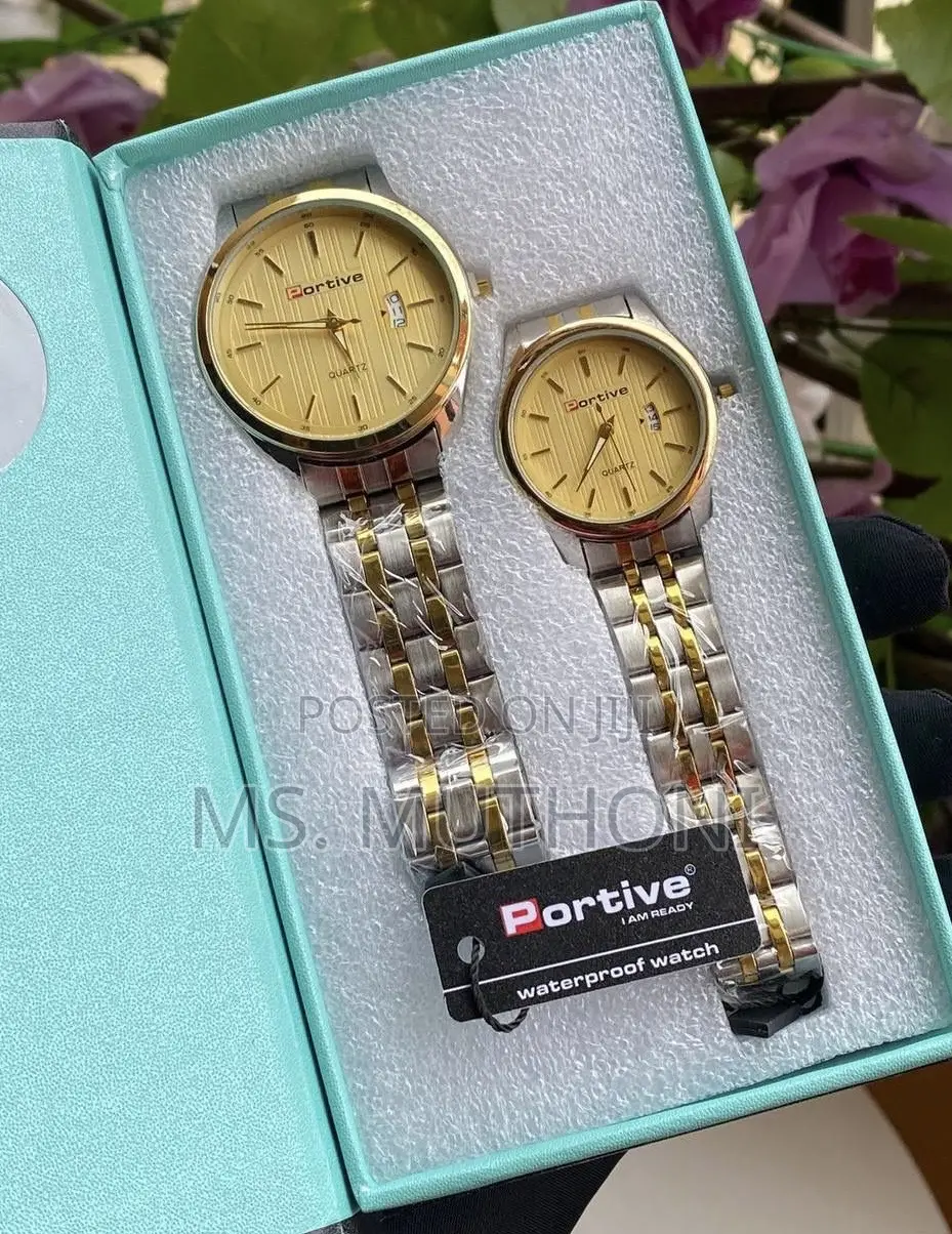 Stainless Steel Nonfade Couple Watch Sets