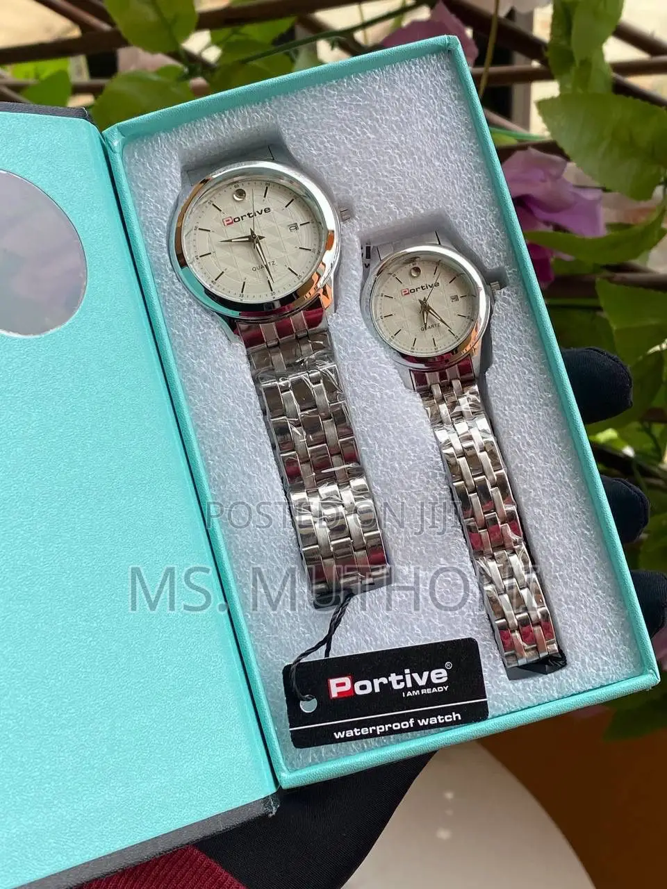 Stainless Steel Nonfade Couple Watch Sets