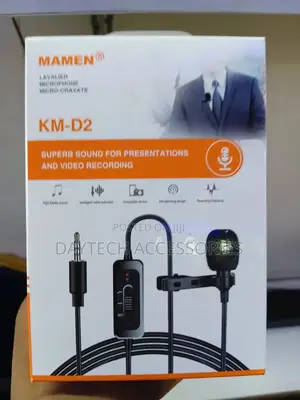 Mamen Km-D2 Mini Clip-on Collar Wire Lavalier Microphone