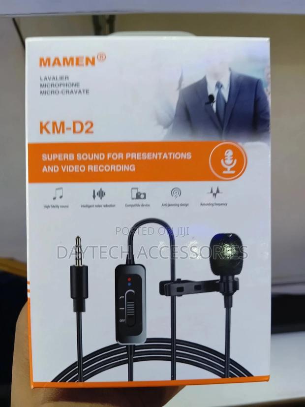 Mamen Km-D2 Mini Clip-on Collar Wire Lavalier Microphone - thumbnail 2