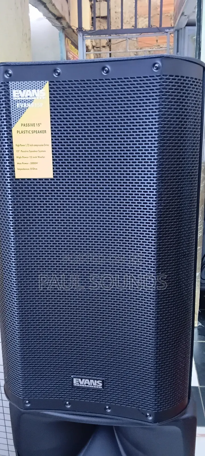 Evans15p 15-Inch Passive Plastic Pa Speaker