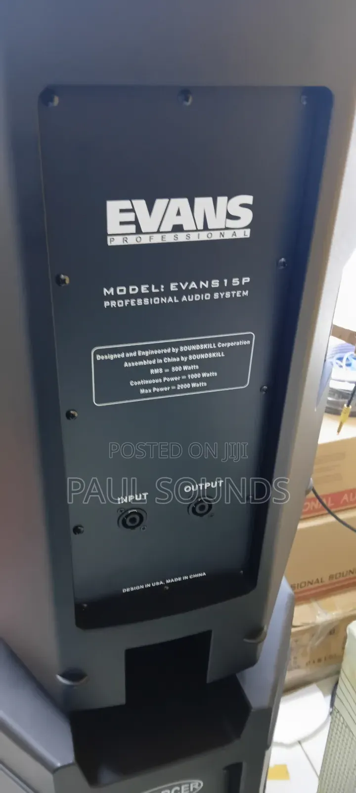 Evans15p 15-Inch Passive Plastic Pa Speaker