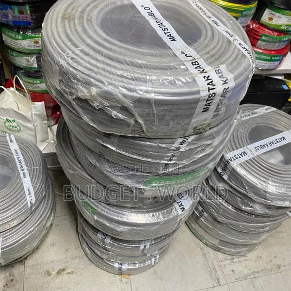 High Quality 2.5mm 3-Core Grey PVC Insulated Wiring Cable