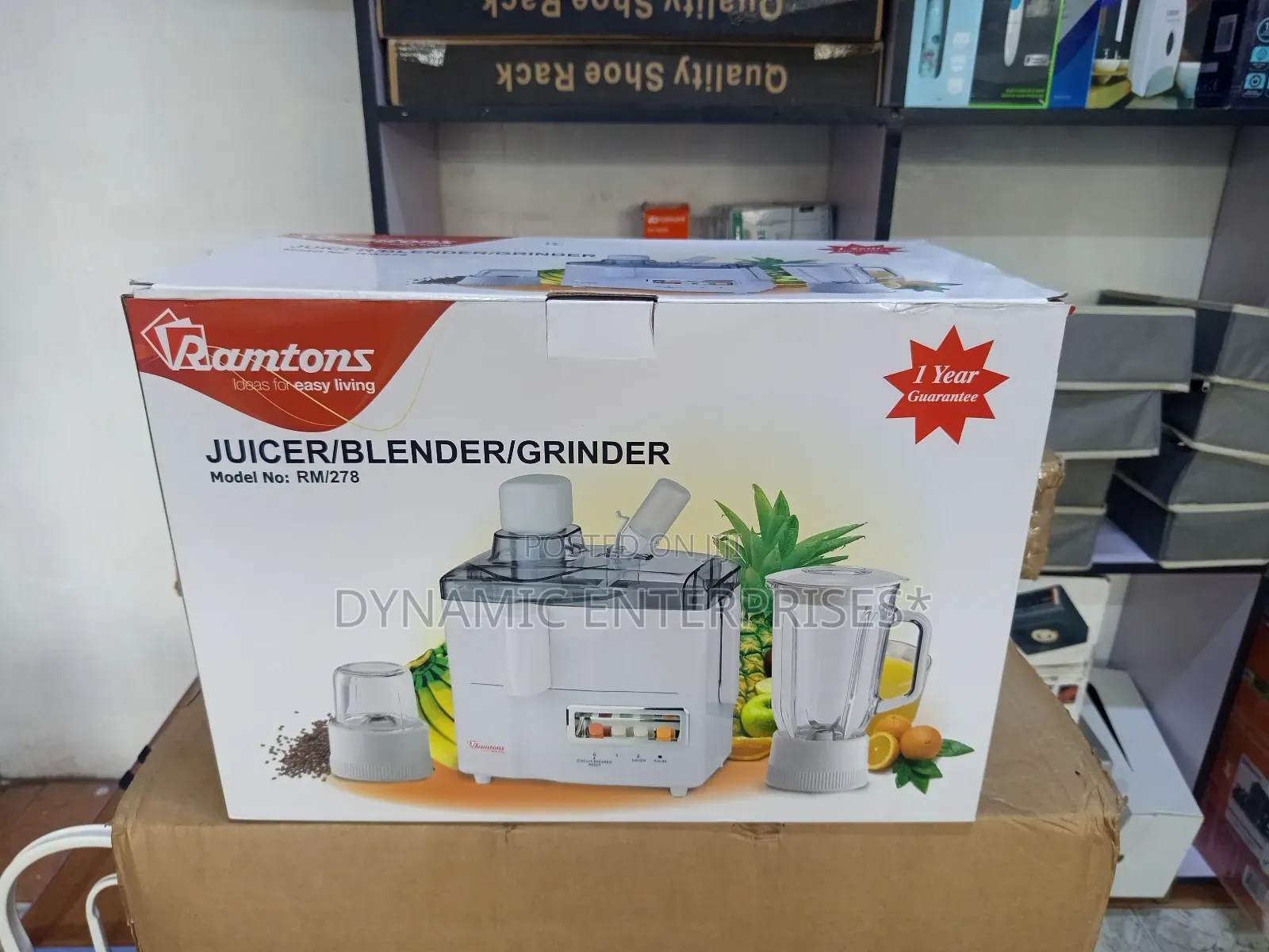 Ramtons 3-in-1 Juicer, Blender, and Grinder