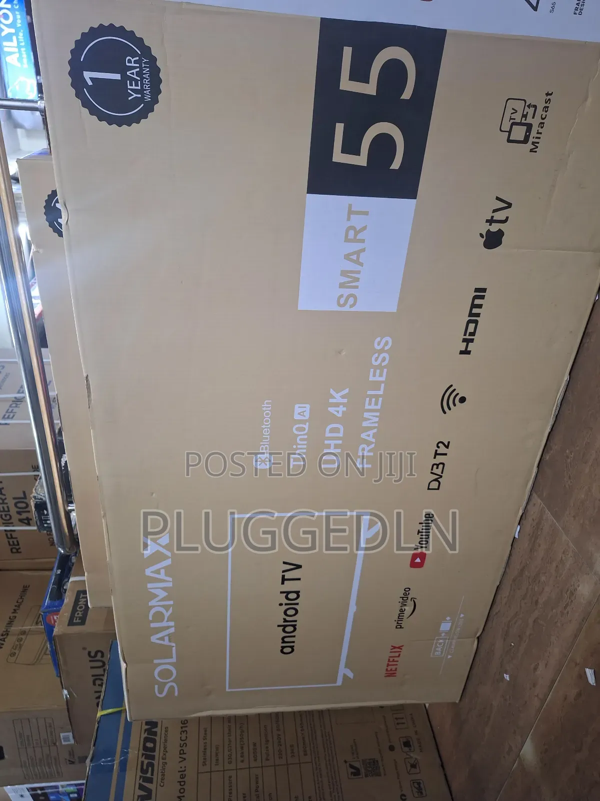 Solarmax 55-Inch Smart Android Frameless Tv