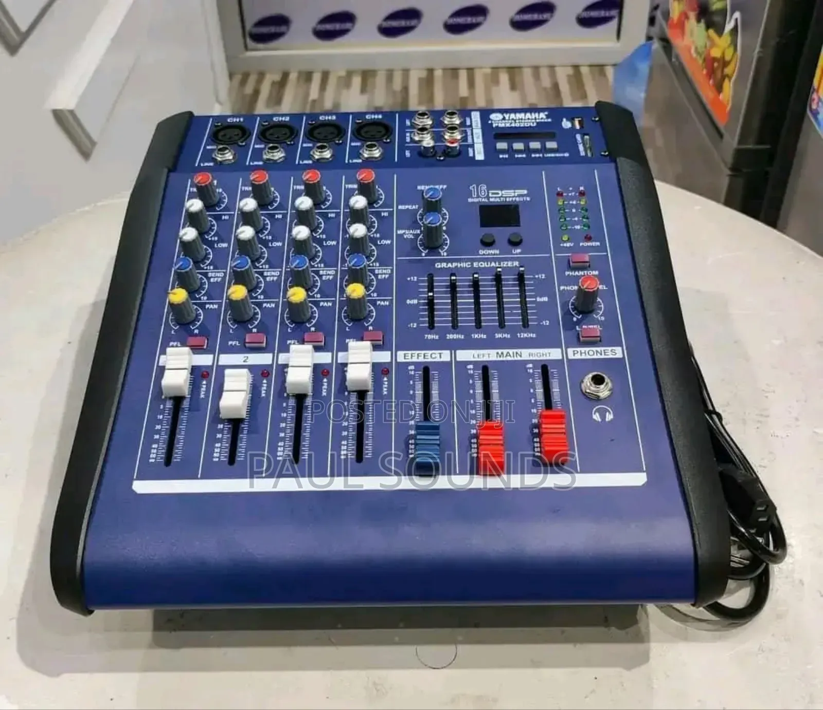 Max Pmx402 4-Channel Audio Mixer With DSP Effects