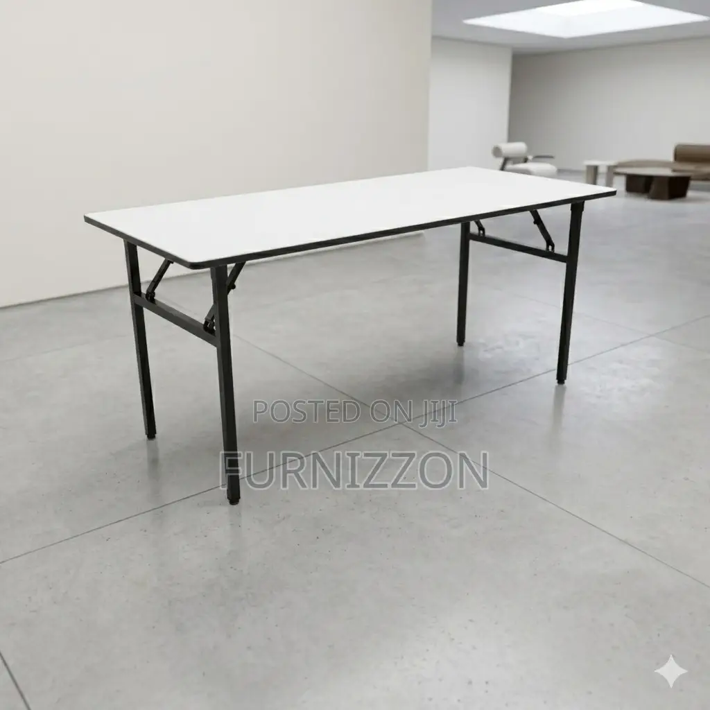 Wooden Foldable Rectangular Table 1.5m Strong Multipurpose
