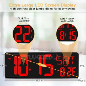 Large Digital Gym Wall Clock.