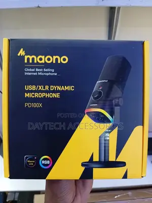 Maono Pd100x RGB Usb/XLR Dynamic Microphone for Game Streamers