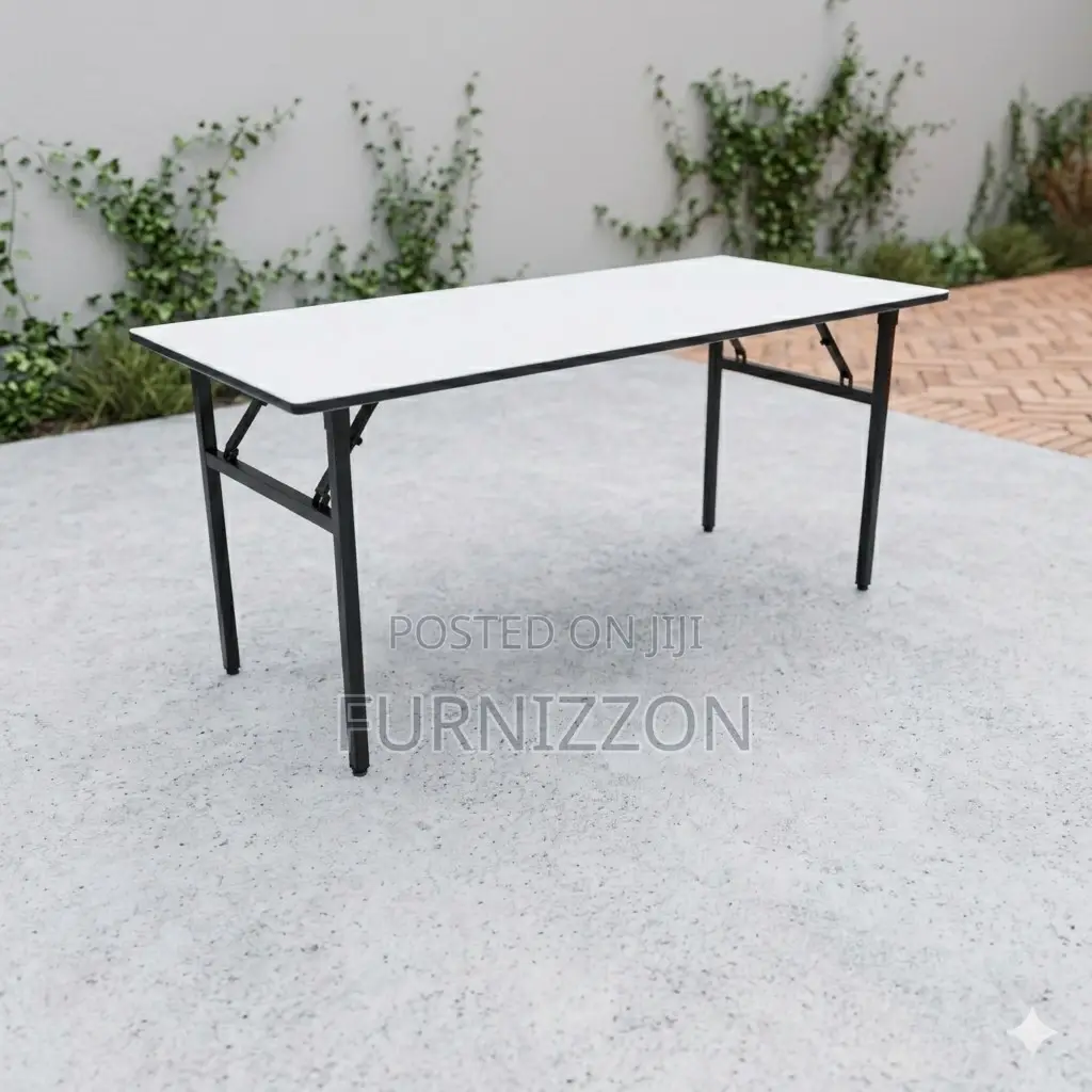 Wooden Rectangular Folding Table 1.5m Durable Event Table