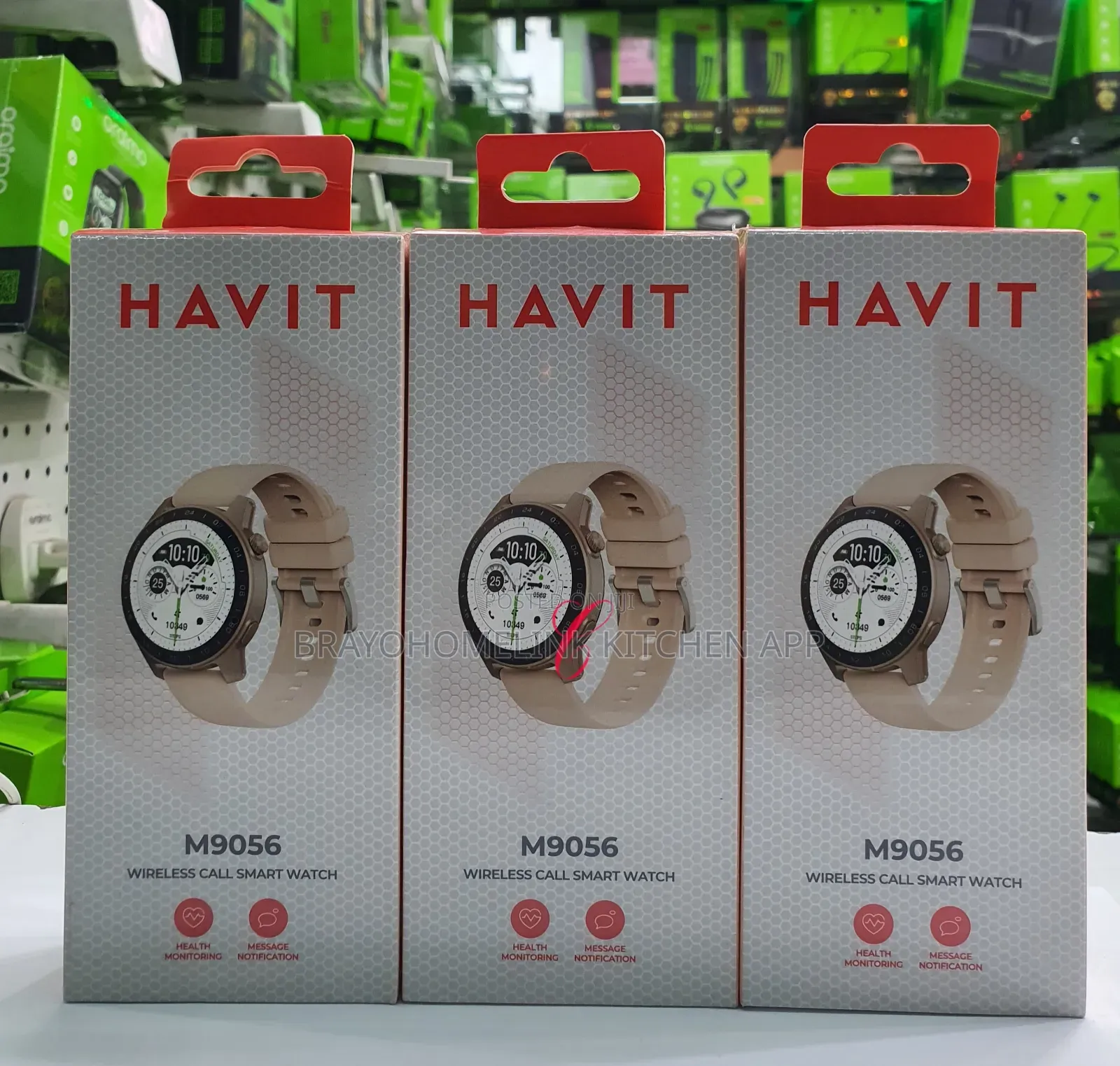 *
Havit M9056 *Amoled* Wireless Call Smart Watch Now Available In