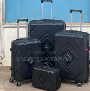 4 in 1 Unbreakable Suite Case With Zipper Closure Flame