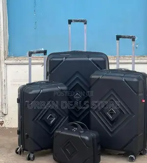 4 in 1 Unbreakable Suite Case With Zipper Closure Flame