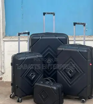 4 in 1 Unbreakable Suite Case With Zipper Closure Flame