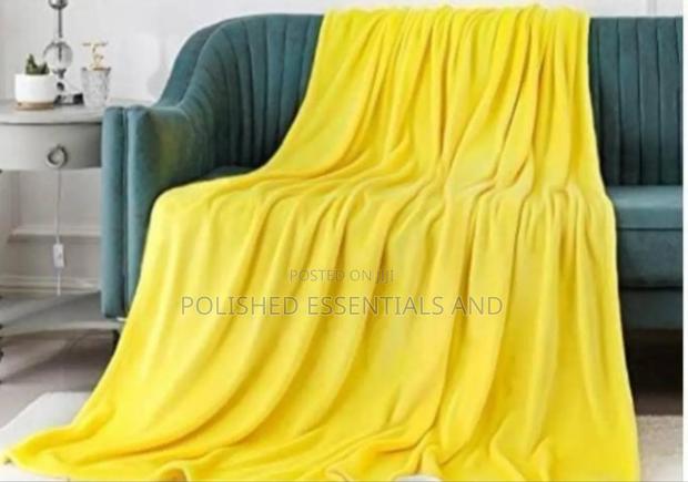 Mustard Woolen Fleece Blankets - main view