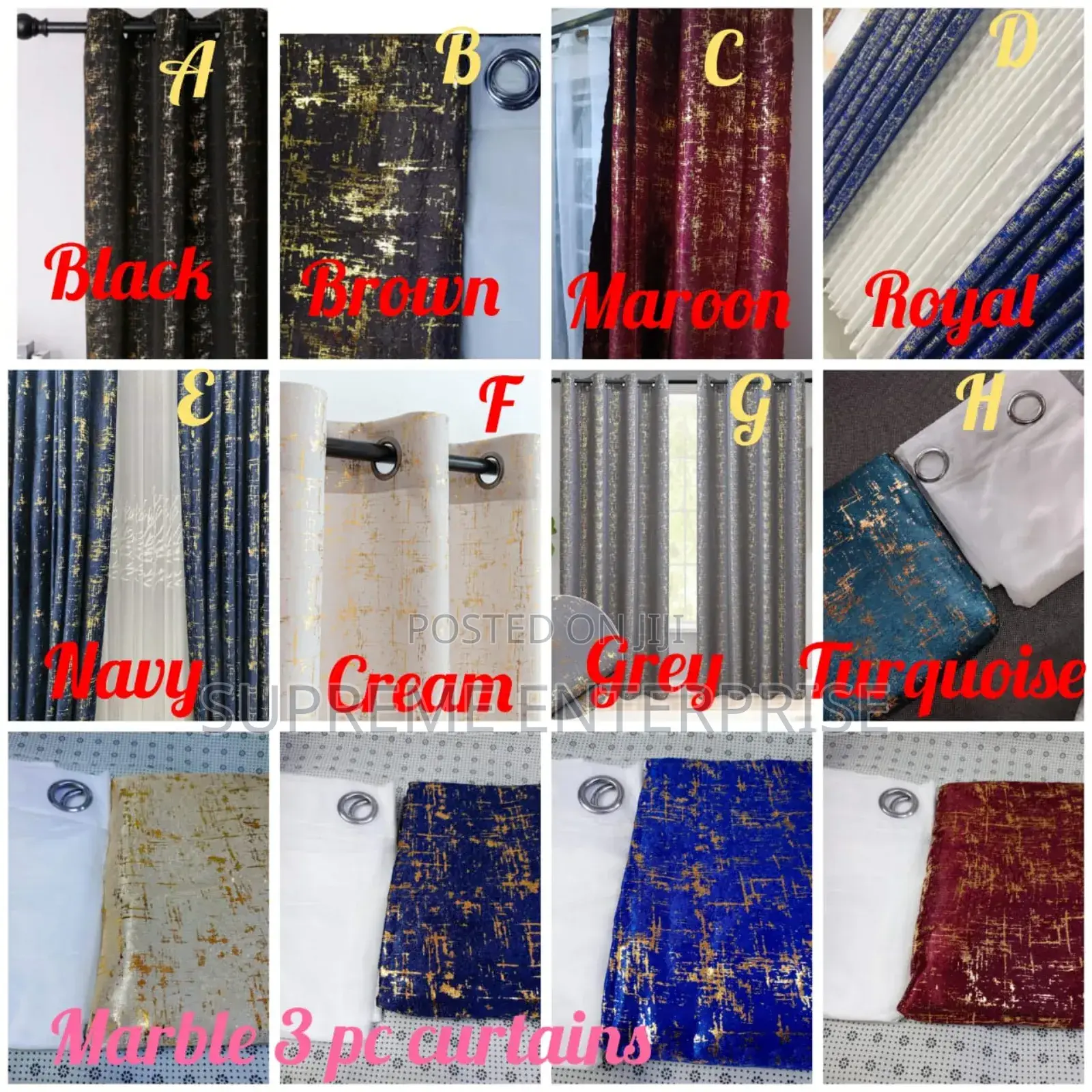 Marble Velvet Curtains