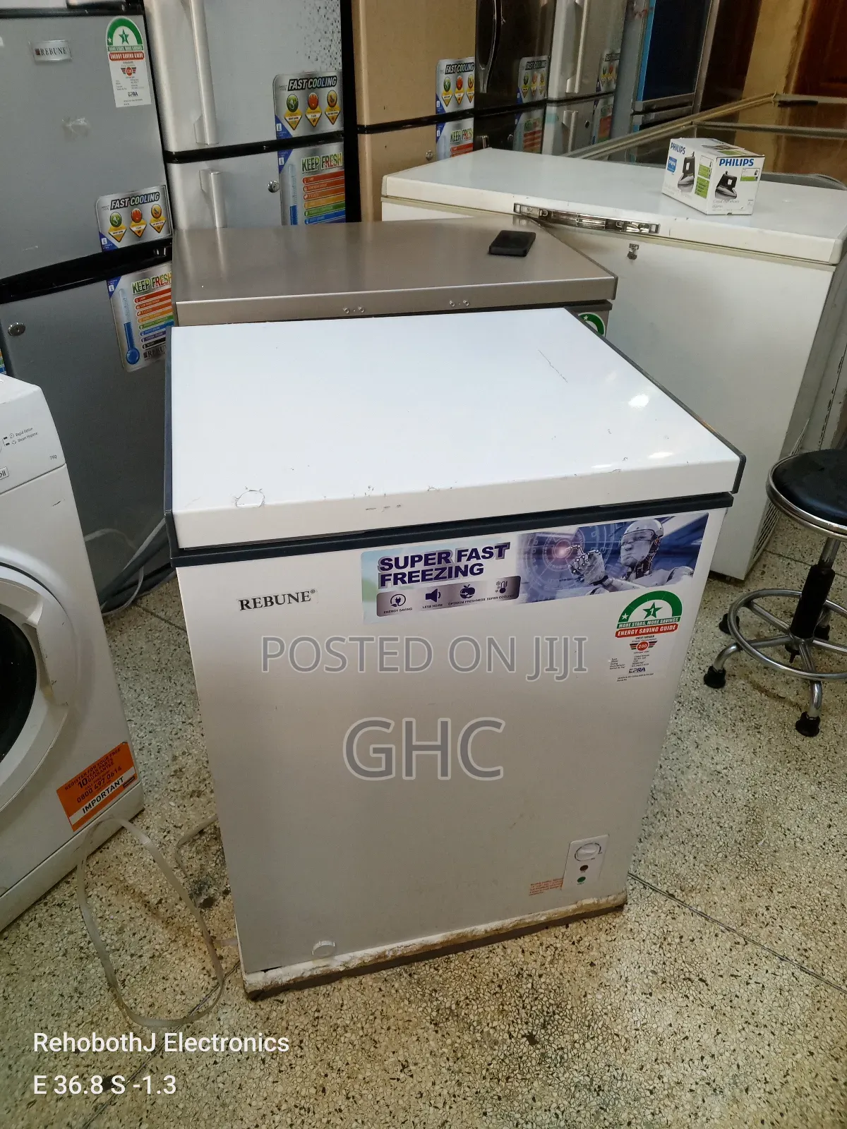 Rebune 140l Chest Freezer