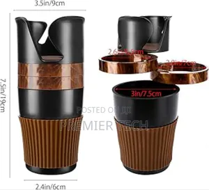 Adjustable 5-1 Multifunction Rotating Car Cup Holder