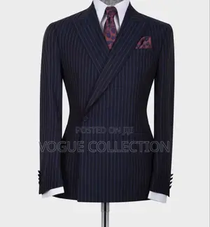 Double Breasted Striped Official Suits
