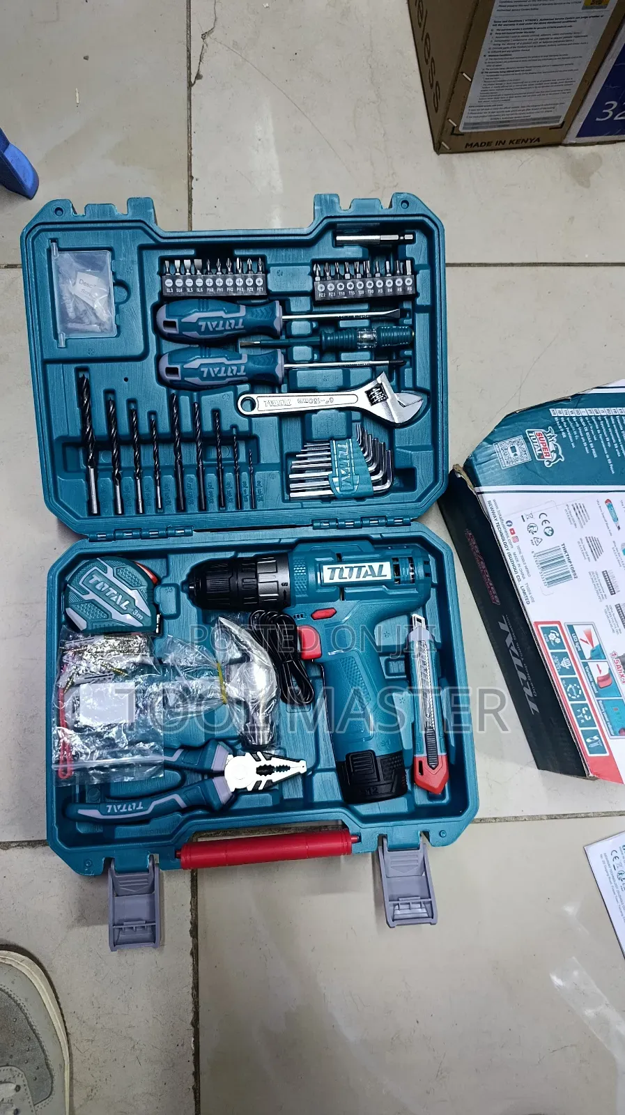 89pc Total Toolset With Cordless Drill