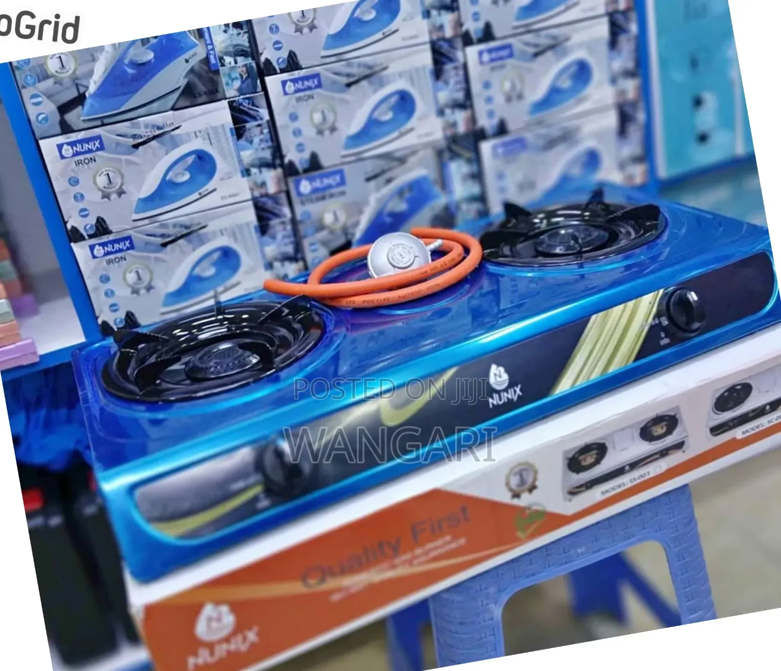Brand New Nunix 2 Burner Steel Payment After Delivery