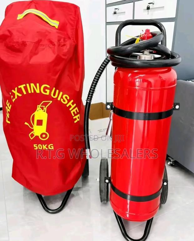 Heavy Duty 50kg Dry Powder Trolley Fire Extinguisher