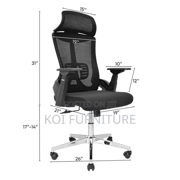 Office Chair; Larma Orthopedic High Backrest Chair - thumbnail 7