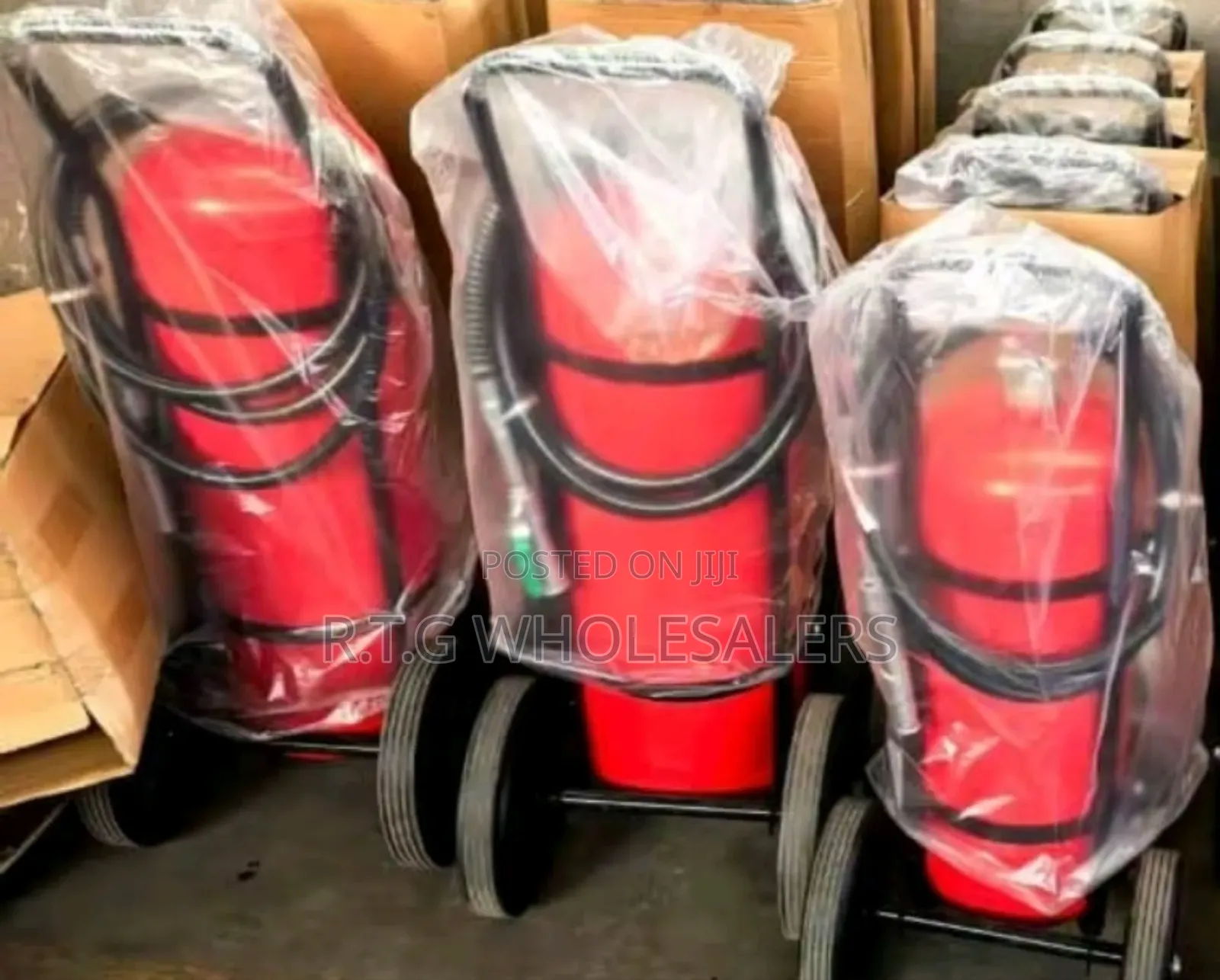 Heavy-duty 25l Foam Fire Extinguisher Trolley