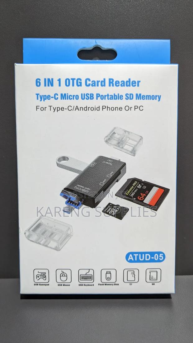 6 in 1 Otg Card Reader