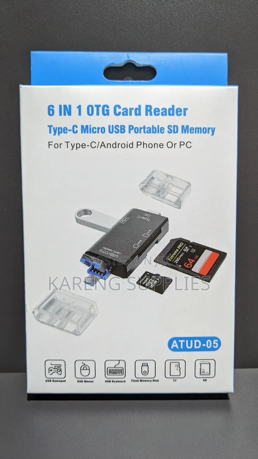 6 in 1 Otg Card Reader
