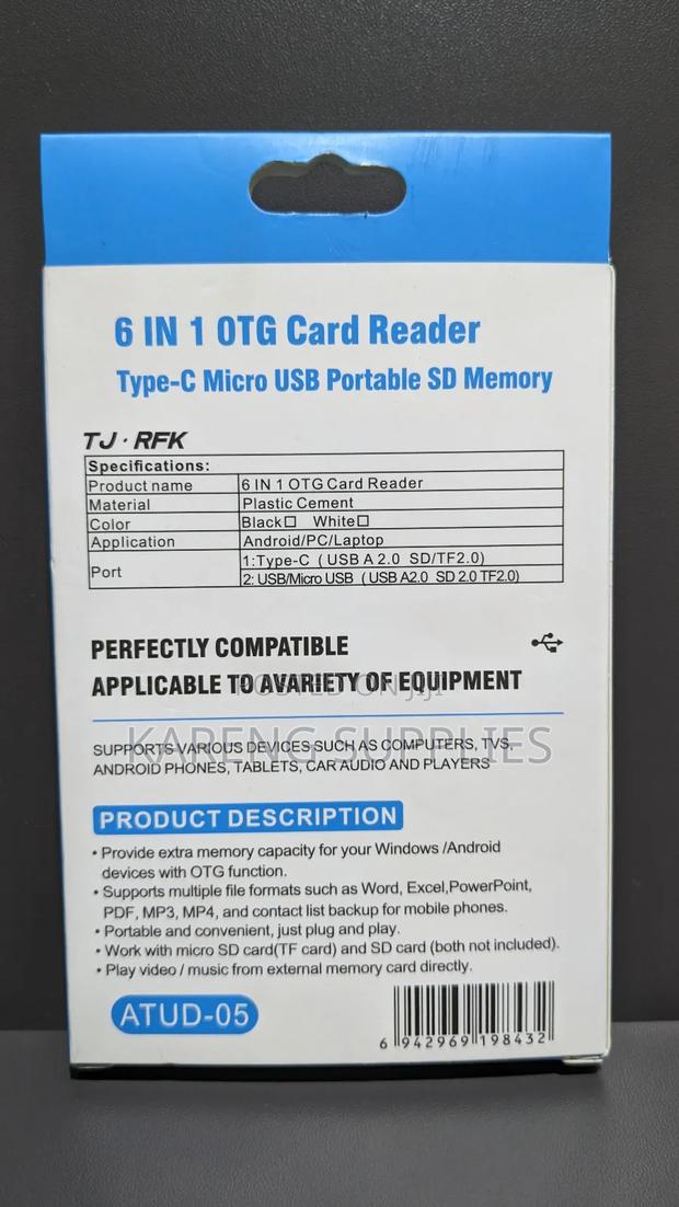 6 in 1 Otg Card Reader - thumbnail 3