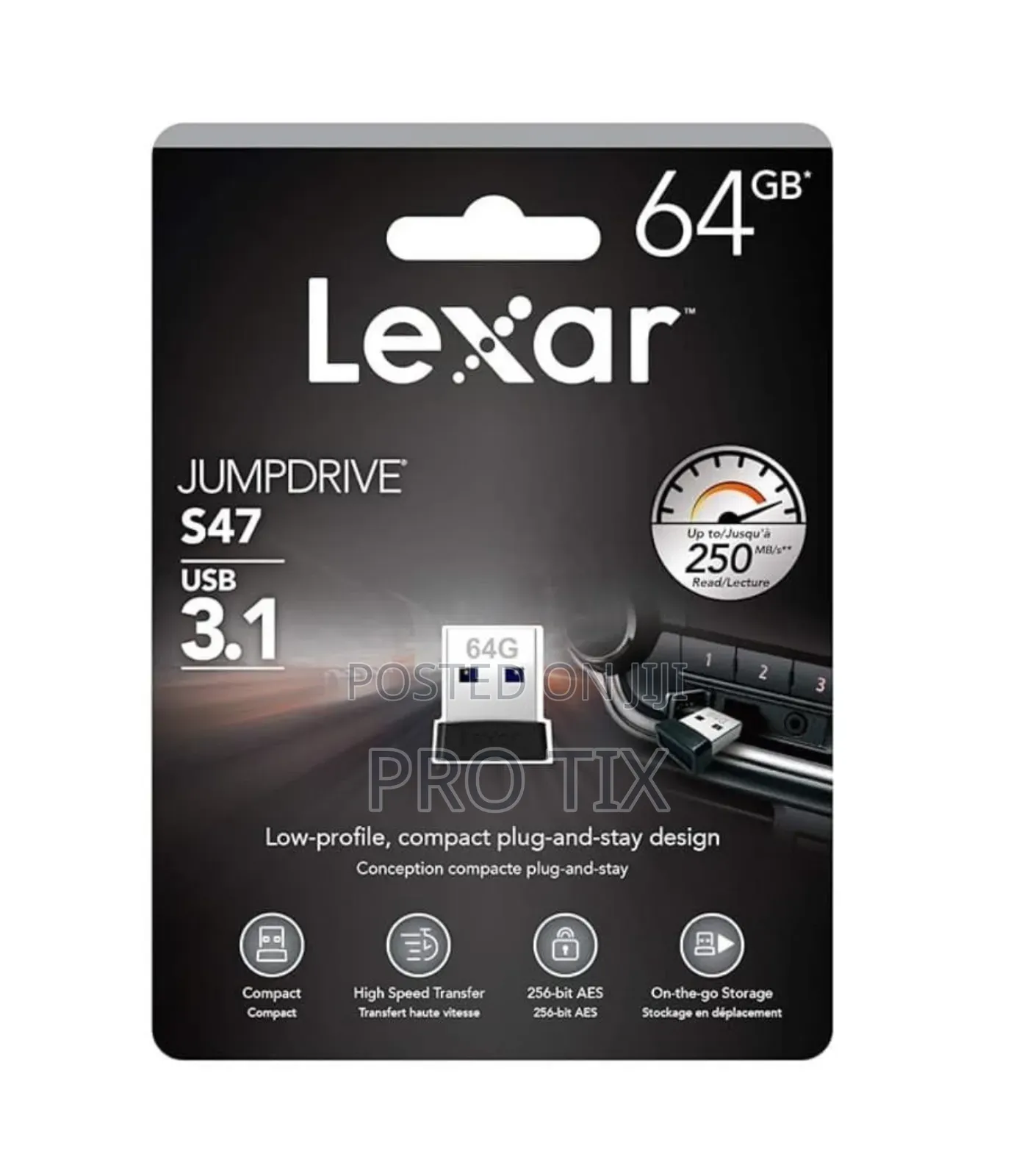 Lexar 64gb Jumpdrive S47 Usb 3.1 Gen 1 Flash Drive