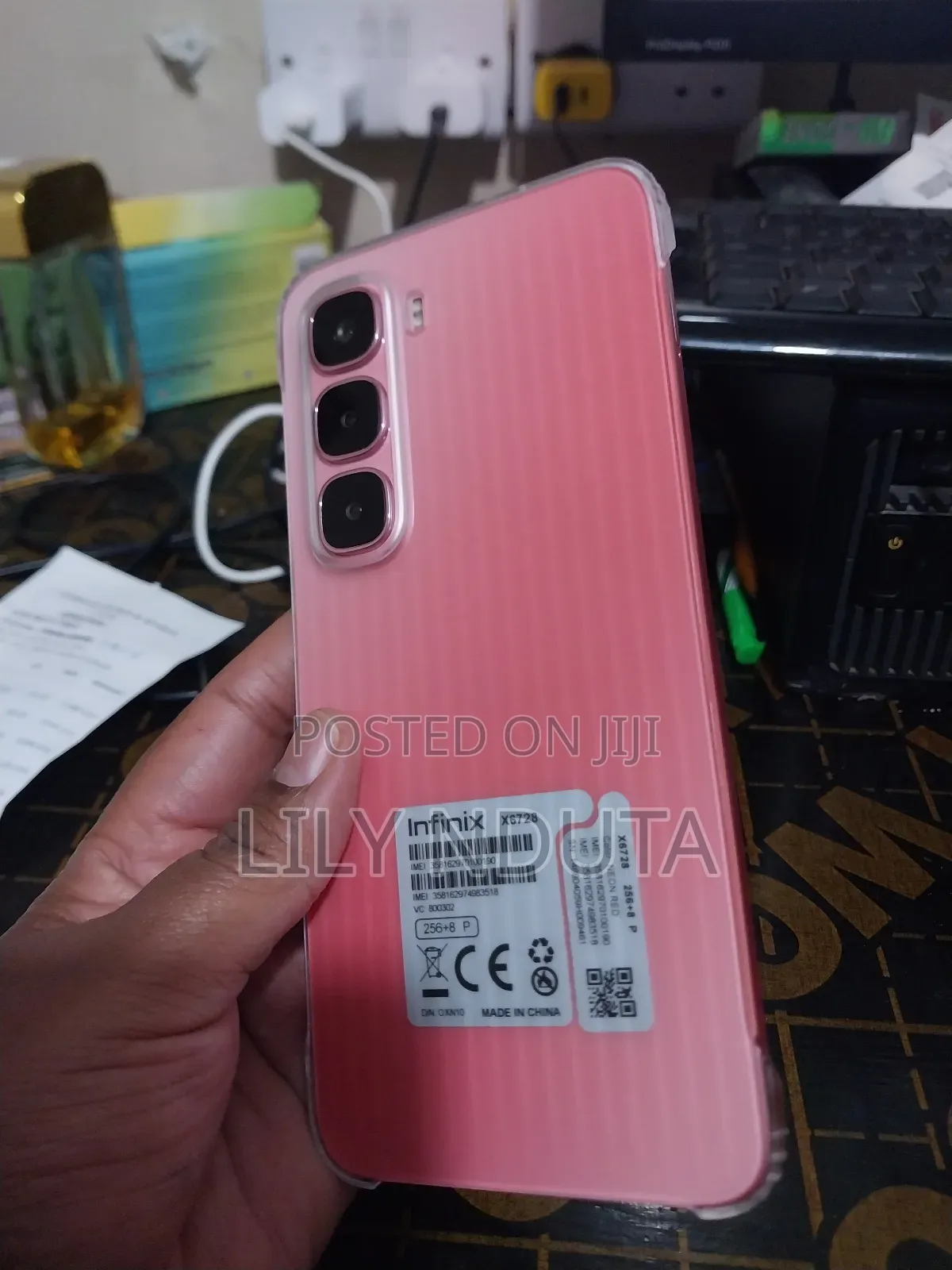 New Infinix Hot 60i 256 GB Pink