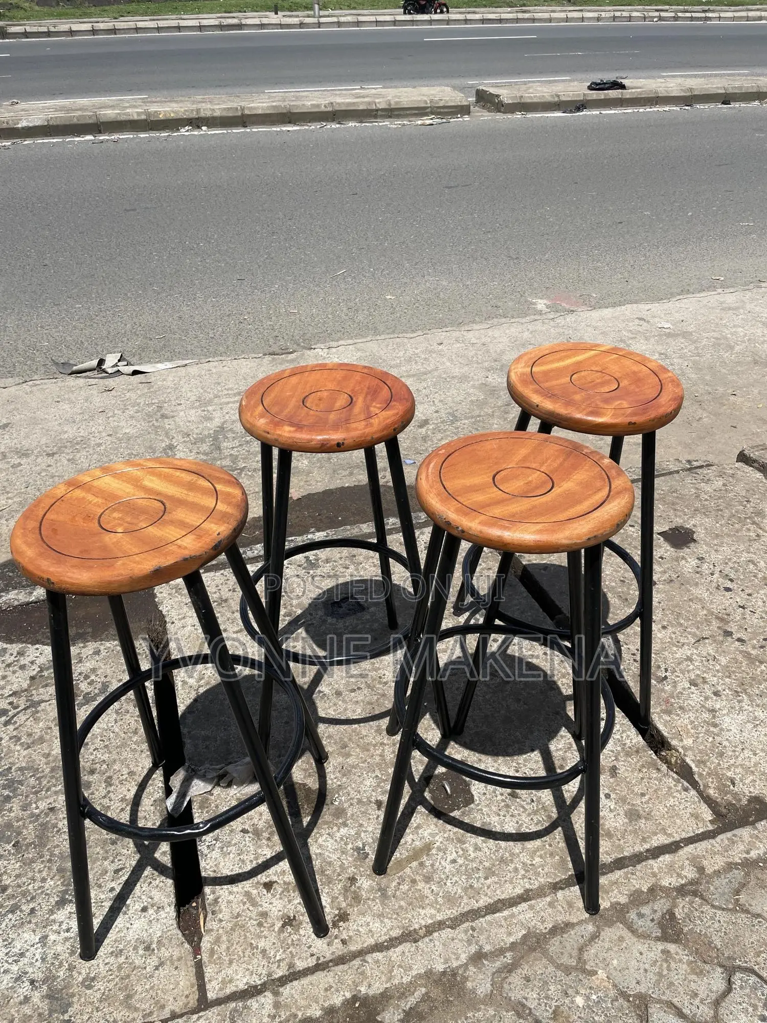 Backless Wooden Stools