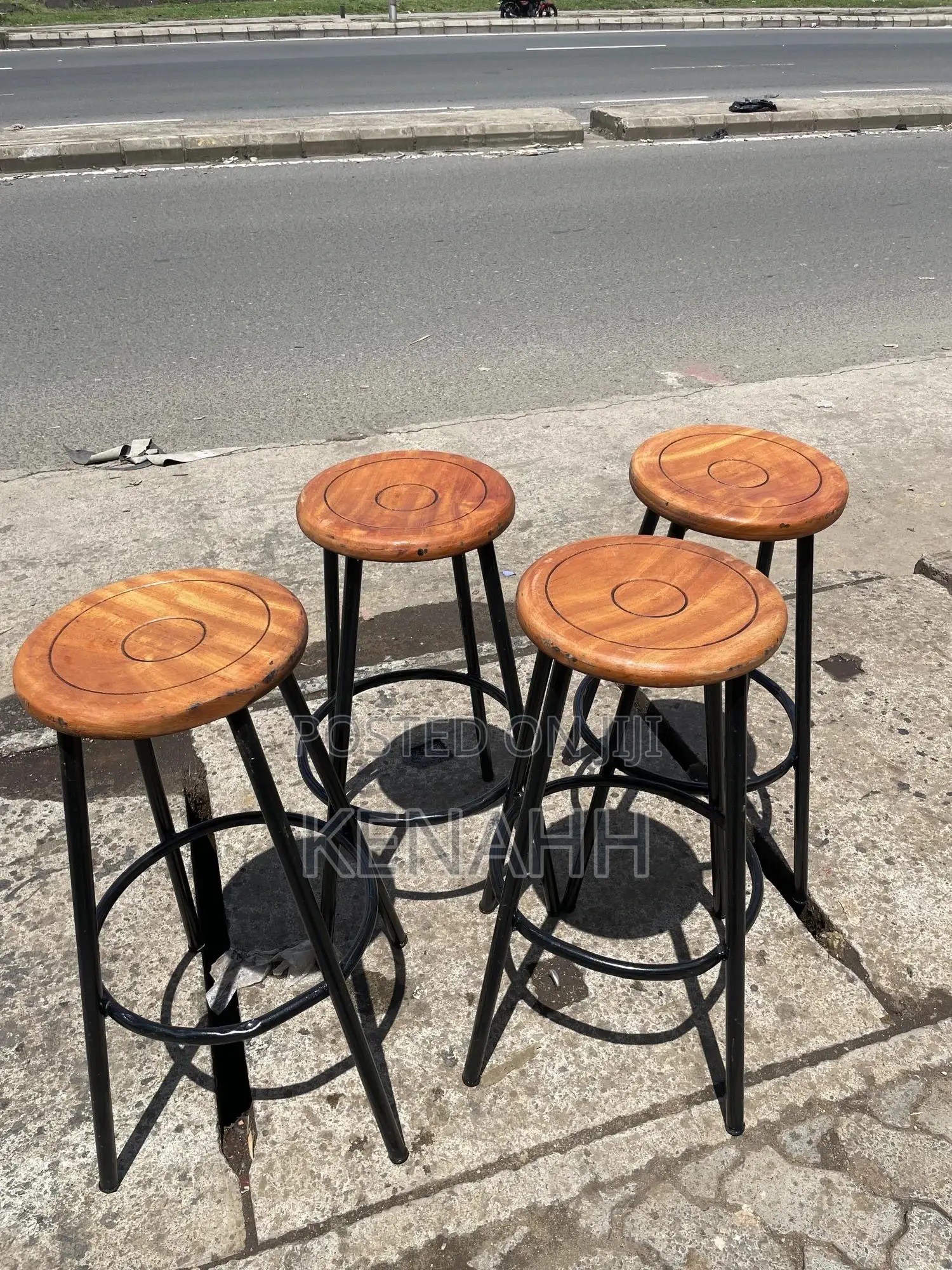 Backless Wooden Stools