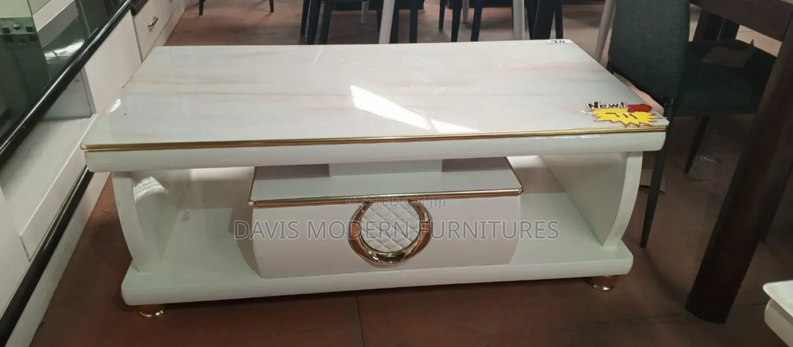 Circular White Coffee Table