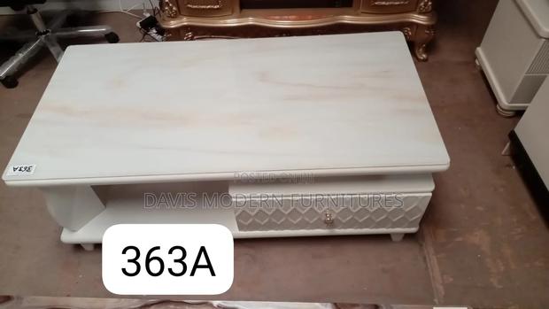 White Rectangular Coffee Table - main view