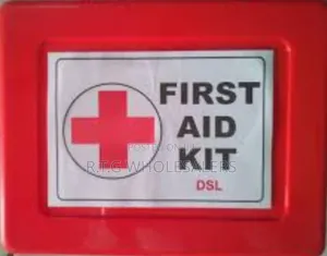 Compact Red First Aid Kit for Home Travel